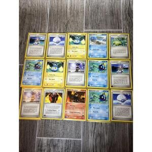 Vintage Pokemon EX Team Magma vs Aqua '04  Card Lot Rare Uncommon 14 cards